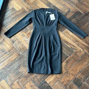 MaxMara made in Italy size 4 V-neck longsleeve bodycon dress